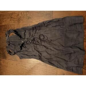 Walter Voulaz Sleeveless Ruffle Neck Dress Size 44